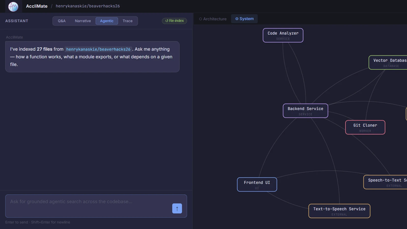 AccliMate: Codebase Onboarding Assistant preview