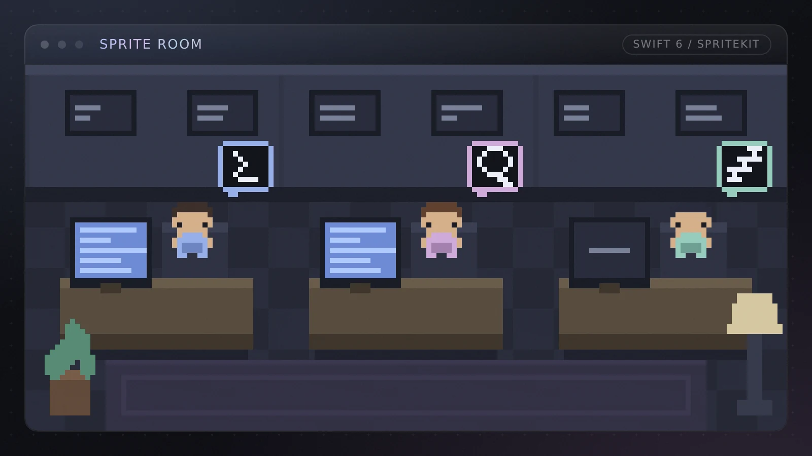 Sprite Room: Agents as Pixel Art preview